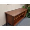 Brown 72" 2 Shelf Credenza with Enclosed Storage